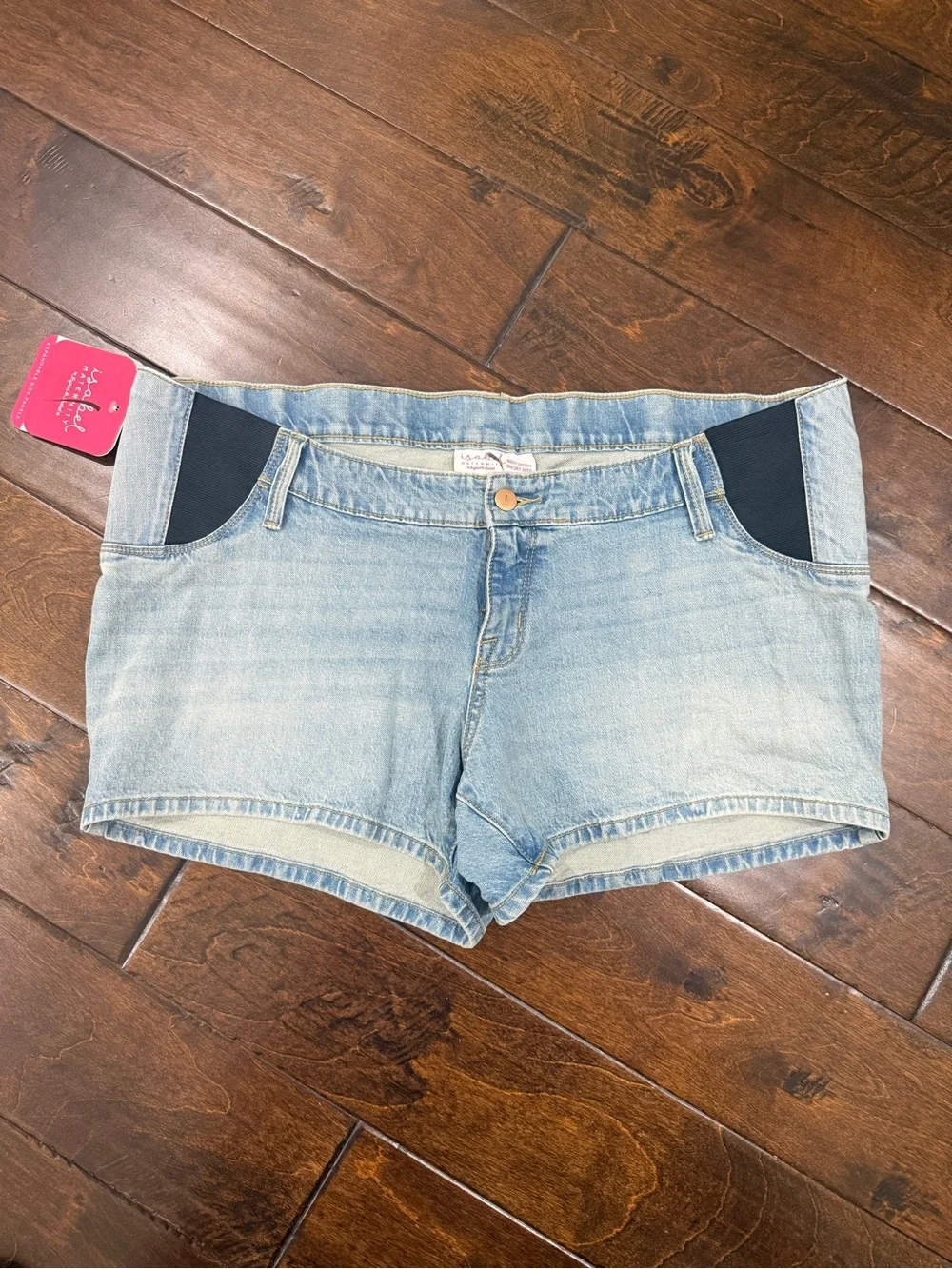 New! Isabel Maternity Denim Shorts